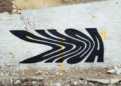 Lettrage DHOA Zigzag