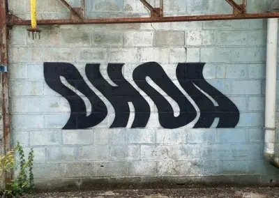 Lettrage DHOA Zigzag