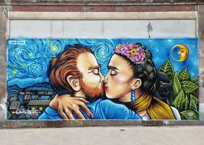 Van Gogh & Frida Kahlo - Le baiser DHOA