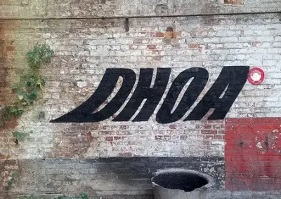 Lettrage DHOA Zigzag