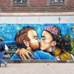 Impression le baiser van gogh Frida Kahlo dhoa